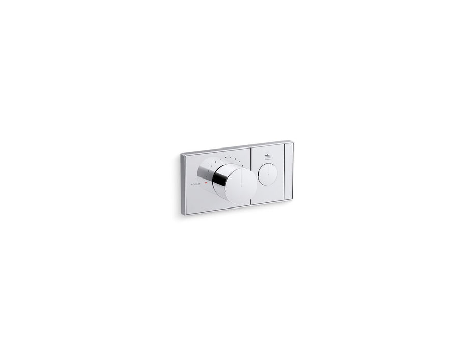 KOHLER K-26345-9 Anthem One-outlet recessed mechanical thermostatic valve control