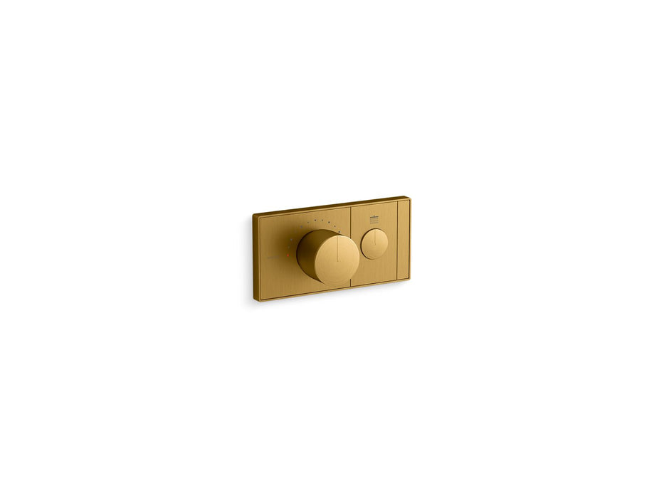 KOHLER K-26345-9 Anthem One-outlet recessed mechanical thermostatic valve control