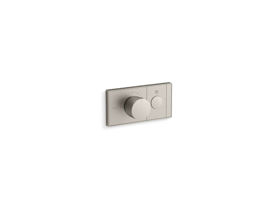 KOHLER K-26345-9 Anthem One-outlet recessed mechanical thermostatic valve control