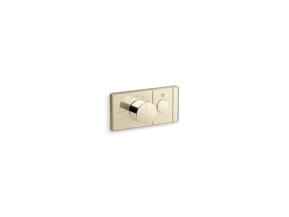 KOHLER K-26345-9 Anthem One-outlet recessed mechanical thermostatic valve control