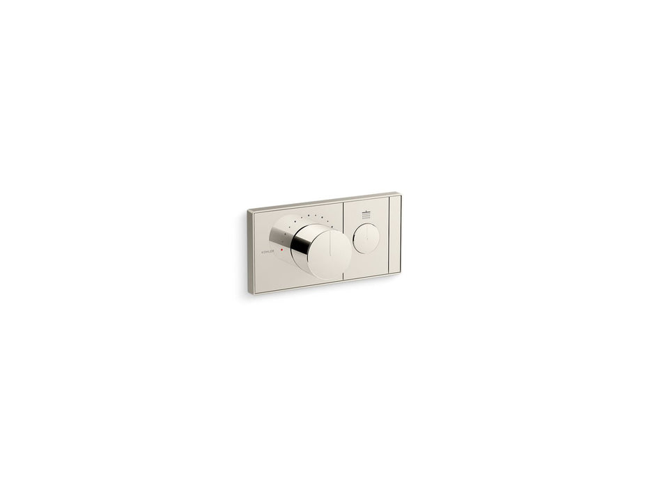 KOHLER K-26345-9 Anthem One-outlet recessed mechanical thermostatic valve control