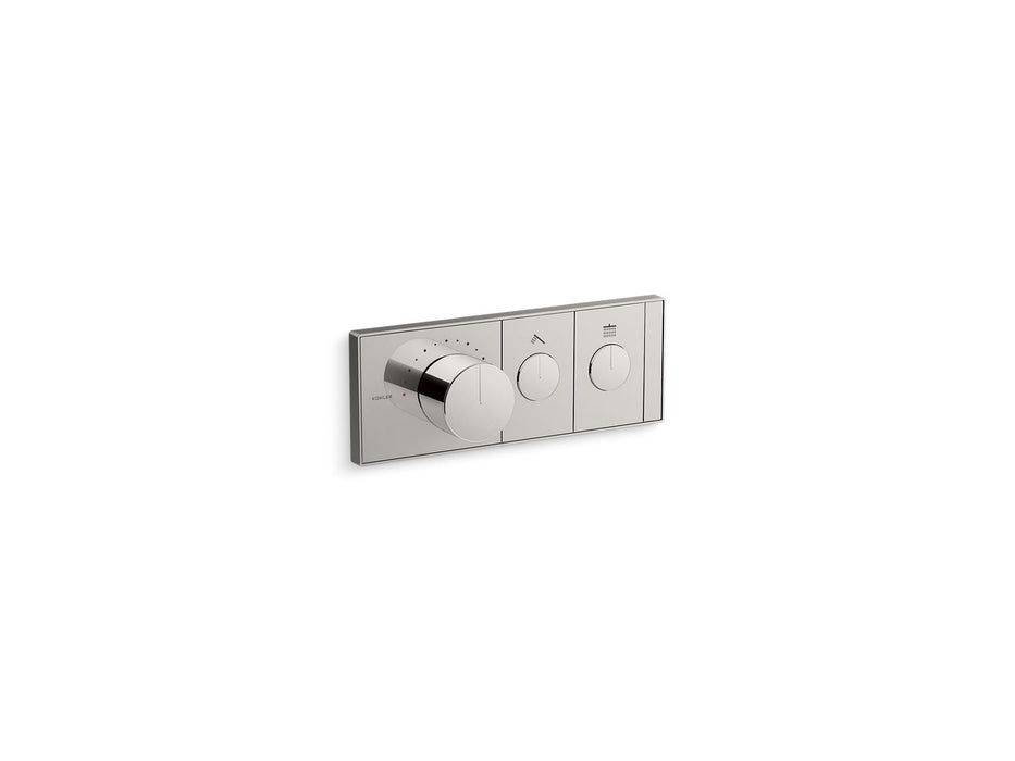 KOHLER K-26346-9 Anthem Two-outlet recessed mechanical thermostatic valve control