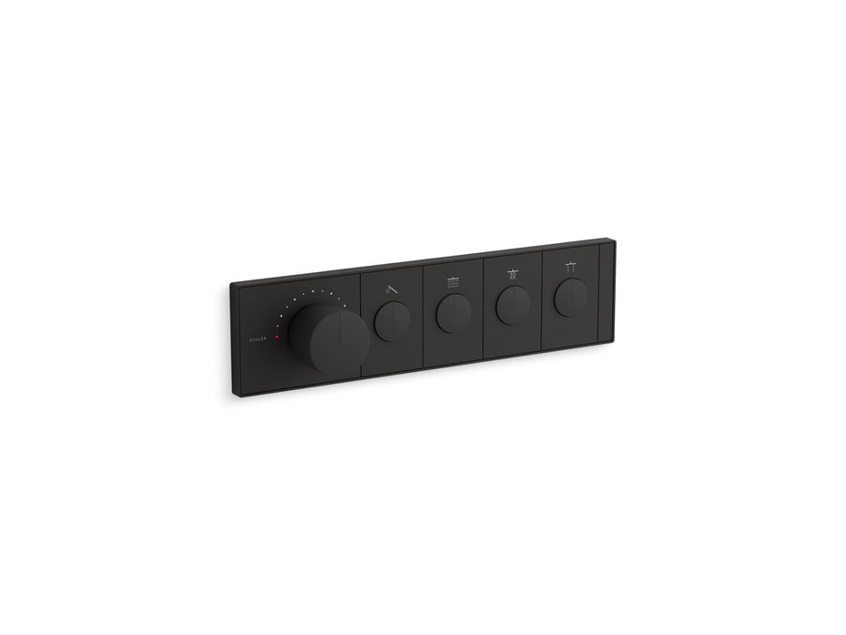 KOHLER K-26348-9 Anthem Four-outlet recessed mechanical thermostatic valve control