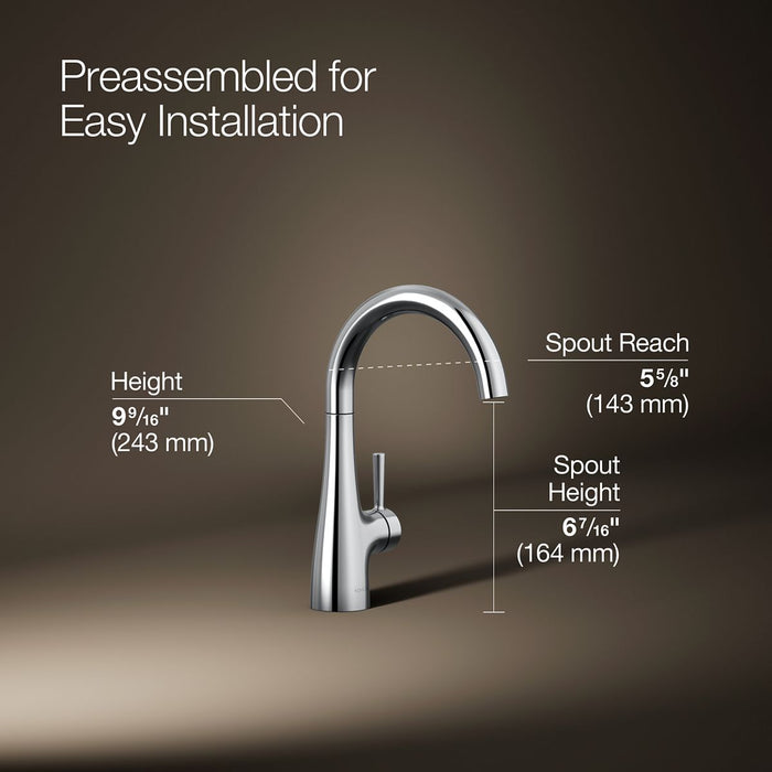 KOHLER K-26368 Transitional beverage faucet