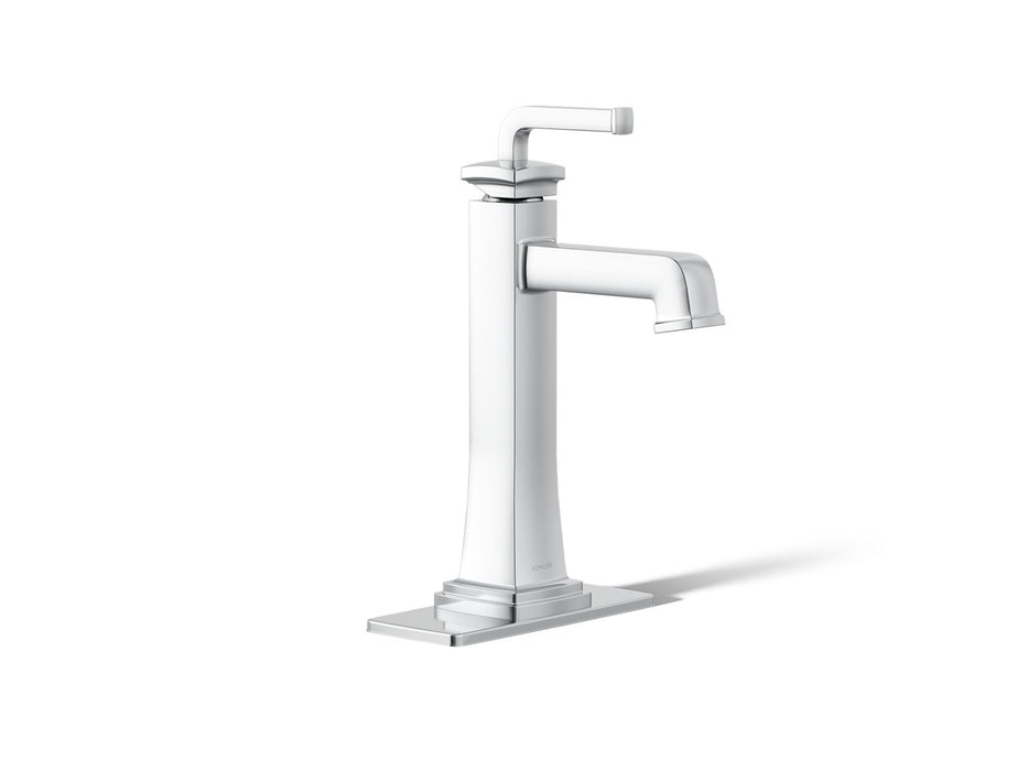 KOHLER K-26430-4 Riff Tall single-handle bathroom sink faucet, 1.2 gpm