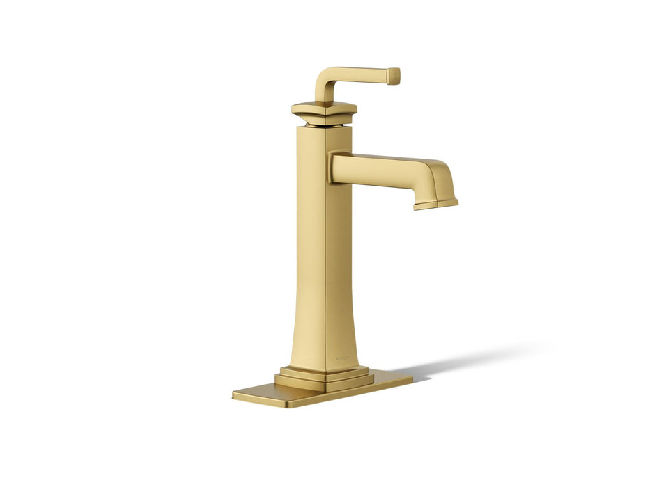 KOHLER K-26430-4 Riff Tall single-handle bathroom sink faucet, 1.2 gpm