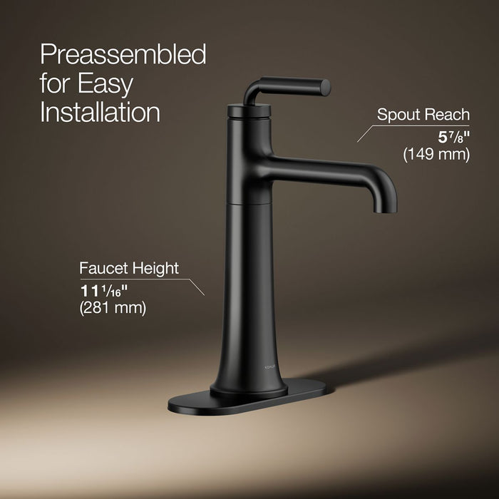 KOHLER K-26437-4 Tone Tall single-handle bathroom sink faucet, 1.2 gpm