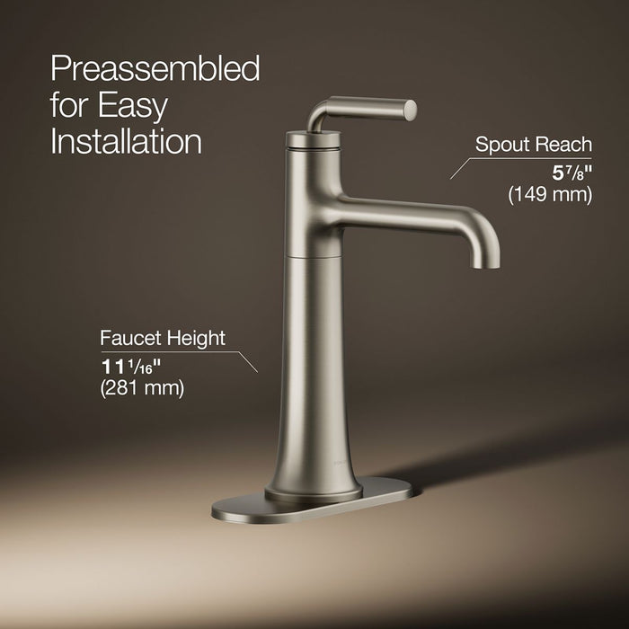 KOHLER K-26437-4 Tone Tall single-handle bathroom sink faucet, 1.2 gpm