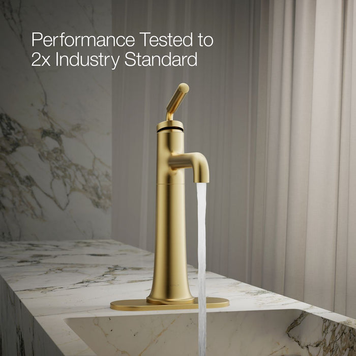 KOHLER K-26437-4N Tone Tall single-handle bathroom sink faucet, 0.5 gpm