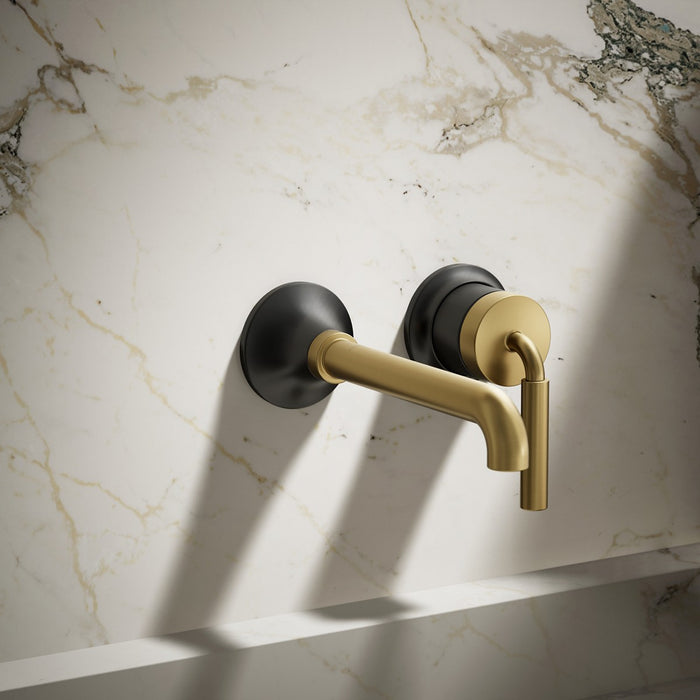 KOHLER K-26438-4 Tone Wall-mount single-handle bathroom sink faucet, 1.2 gpm