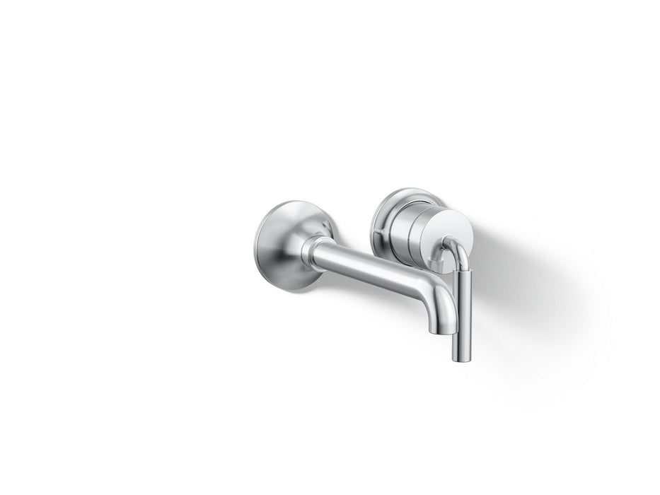 KOHLER K-26438-4 Tone Wall-mount single-handle bathroom sink faucet, 1.2 gpm