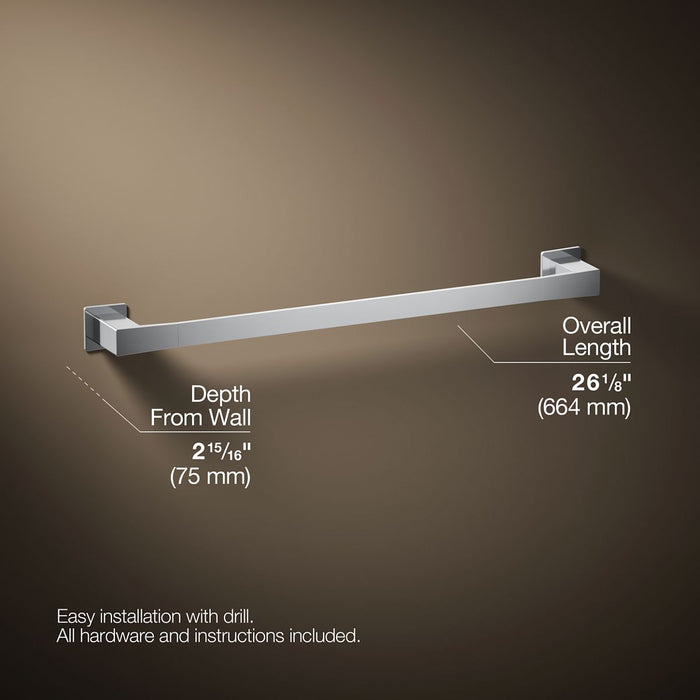 KOHLER K-26634 Honesty 24" towel bar