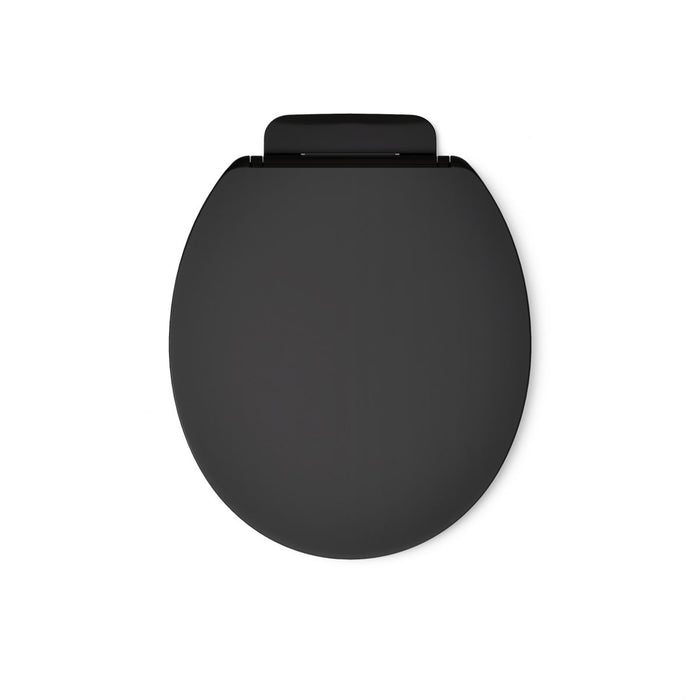 KOHLER K-26802 Impro ReadyLatch Quiet-Close round-front toilet seat, black black - view 3