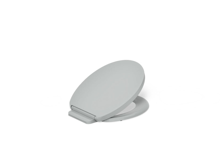 KOHLER K-26802 Impro ReadyLatch Quiet-Close round-front toilet seat, ice grey