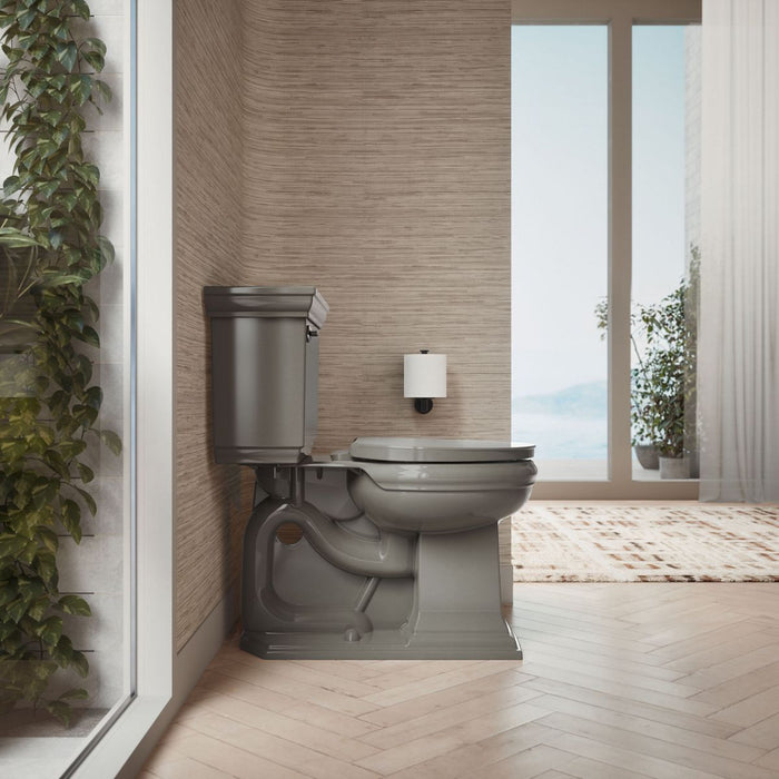 KOHLER K-26802 Impro ReadyLatch Quiet-Close round-front toilet seat, thunder grey - view 3