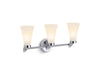 KOHLER K-26848-SC03 Simplice Three-light sconce, polished chrome - view 3
