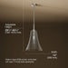 3/4 view of product with dimensions
