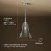 3/4 view of product with dimensions