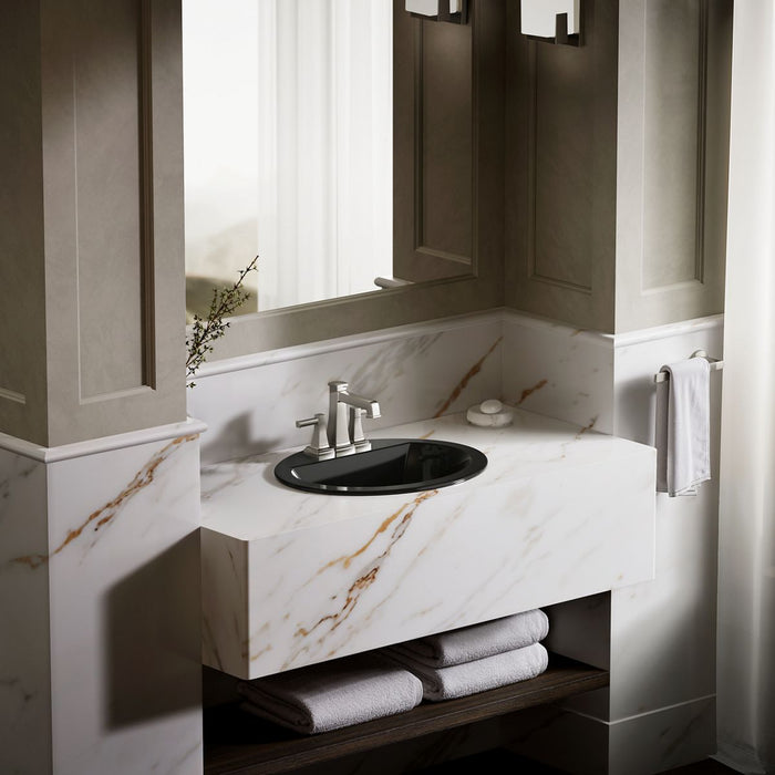 KOHLER K-2699-4 Bryant 20-1/4" oval drop-in bathroom sink