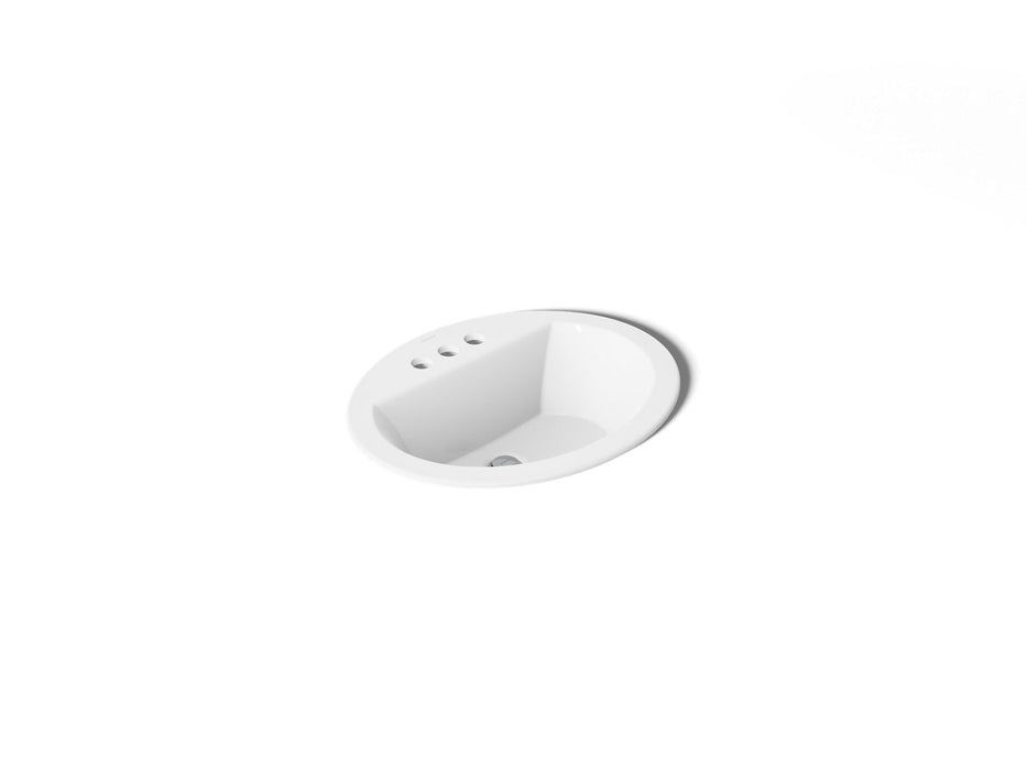 KOHLER K-2699-4 Bryant 20-1/4" oval drop-in bathroom sink