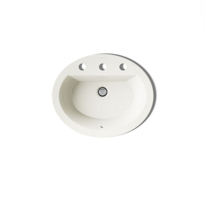 KOHLER K-2699-8 Bryant 20-1/4" oval drop-in bathroom sink