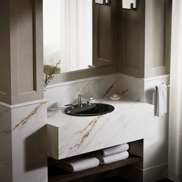 KOHLER K-2699-8 Bryant 20-1/4" oval drop-in bathroom sink