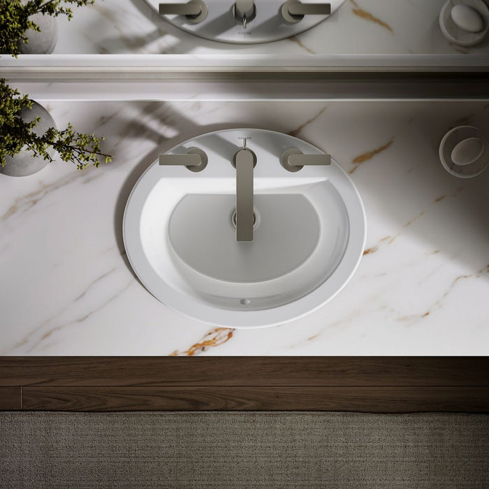 KOHLER K-2699-8 Bryant 20-1/4" oval drop-in bathroom sink