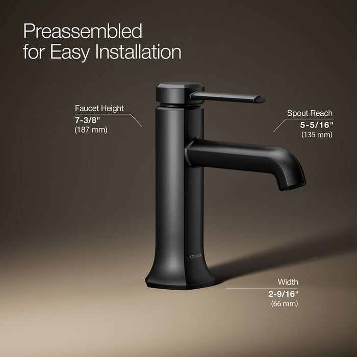 KOHLER K-27000-4K Occasion Single-handle bathroom sink faucet, 1.0 gpm