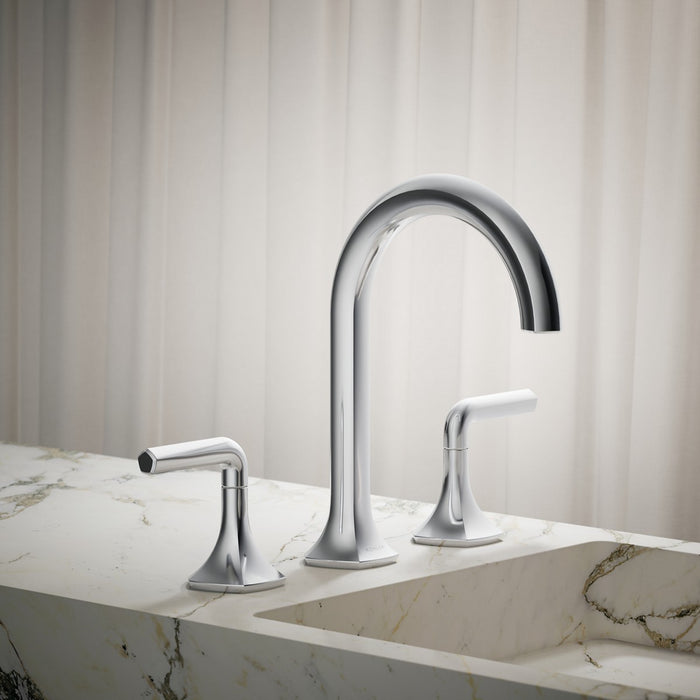 KOHLER K-27008-K Occasion Bathroom sink faucet spout with Cane design, 1.0 gpm