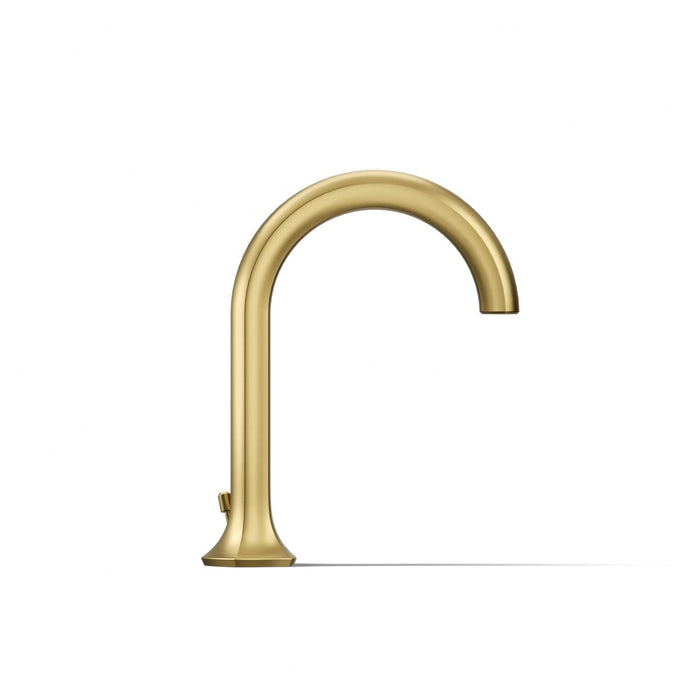 KOHLER K-27008-K Occasion Bathroom sink faucet spout with Cane design, 1.0 gpm, vibrant brushed moderne brass - view 3