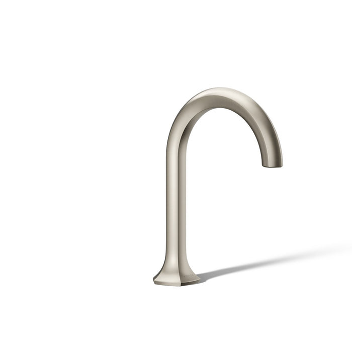 KOHLER K-27008-K Occasion Bathroom sink faucet spout with Cane design, 1.0 gpm, vibrant brushed nickel - view 5