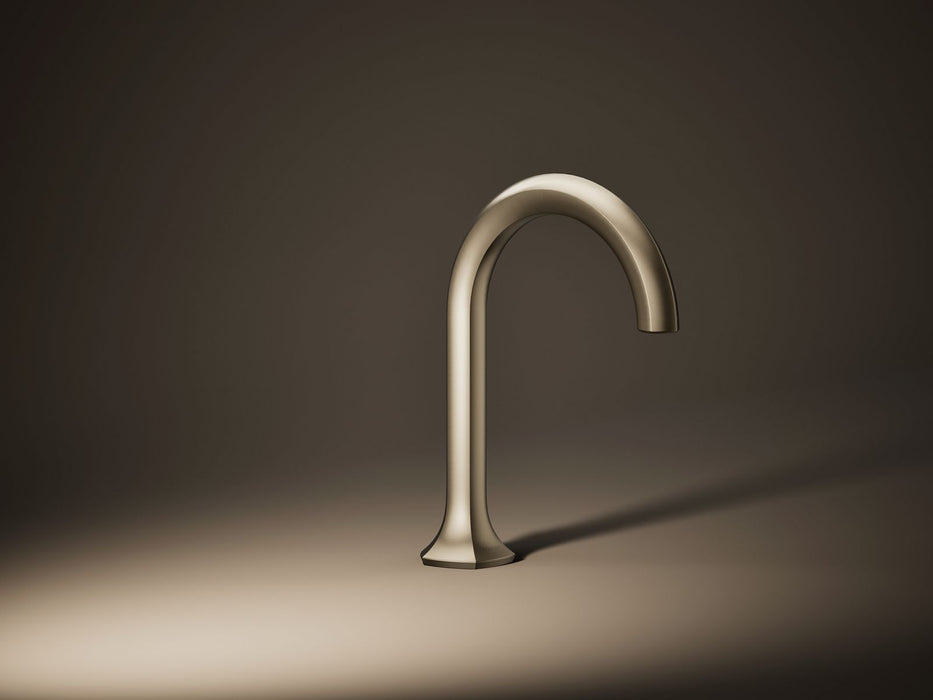 KOHLER K-27008-N Occasion Bathroom sink faucet spout with Cane design, 0.5 gpm, vibrant brushed bronze - view 4