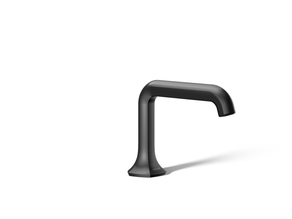 KOHLER K-27009 Occasion Bathroom sink faucet spout with Straight design, 1.2 gpm, matte black