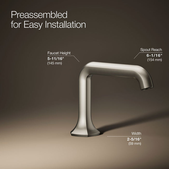 KOHLER K-27009 Occasion Bathroom sink faucet spout with Straight design, 1.2 gpm