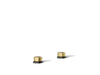 KOHLER K-27010-9 Occasion Knob bathroom sink faucet handles, matte black with brushed moderne brass