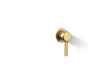 KOHLER K-27012-4 Occasion Wall-mount bathroom sink faucet handle, vibrant brushed moderne brass