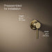 KOHLER K-27012-4 Occasion Wall-mount bathroom sink faucet handle, vibrant french gold - view 3