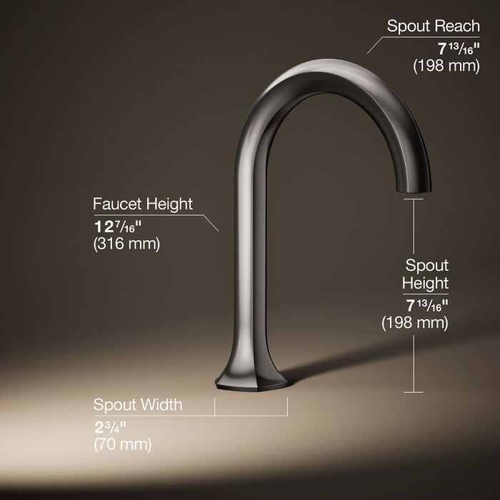 KOHLER K-27016 Occasion Deck-mount bath spout with Cane design