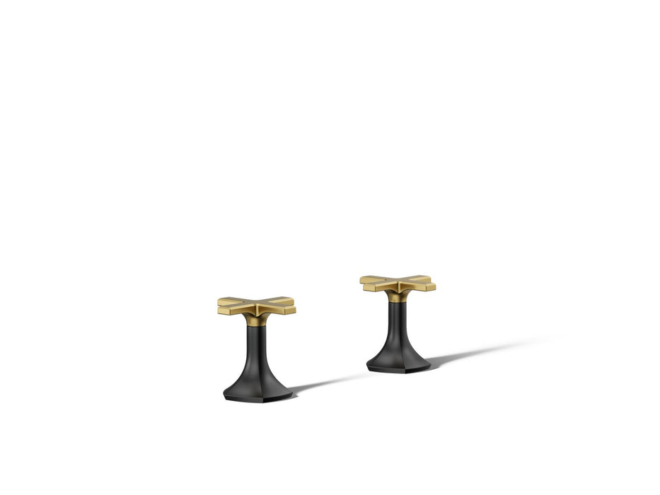 KOHLER K-27018-3 Occasion Deck-mount bath faucet handles with Cross design
