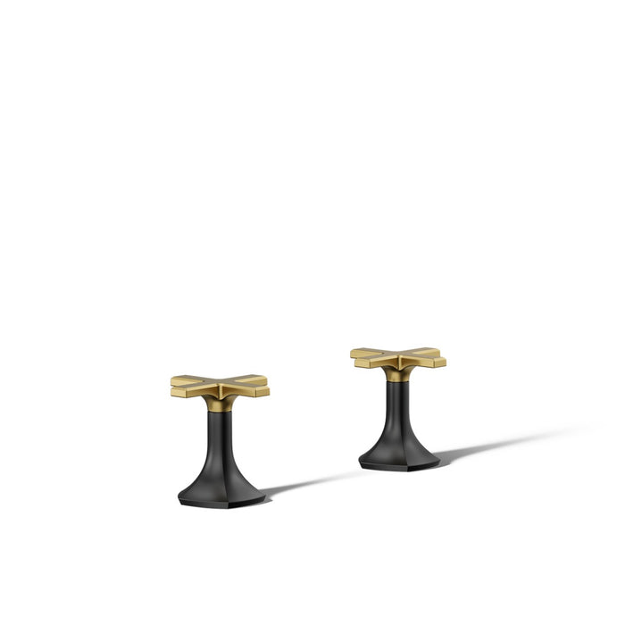 KOHLER K-27018-3 Occasion Deck-mount bath faucet handles with Cross design