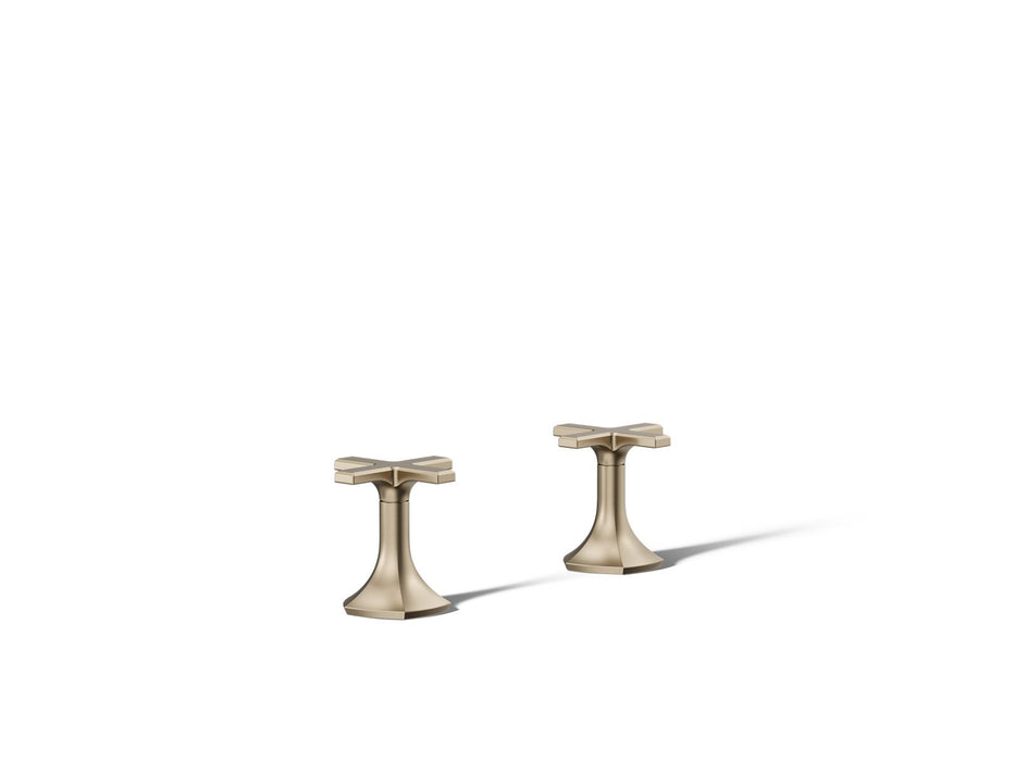 KOHLER K-27018-3 Occasion Deck-mount bath faucet handles with Cross design