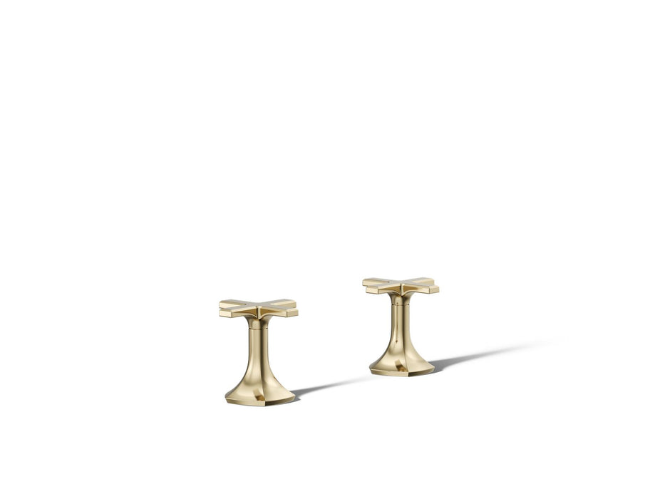 KOHLER K-27018-3 Occasion Deck-mount bath faucet handles with Cross design