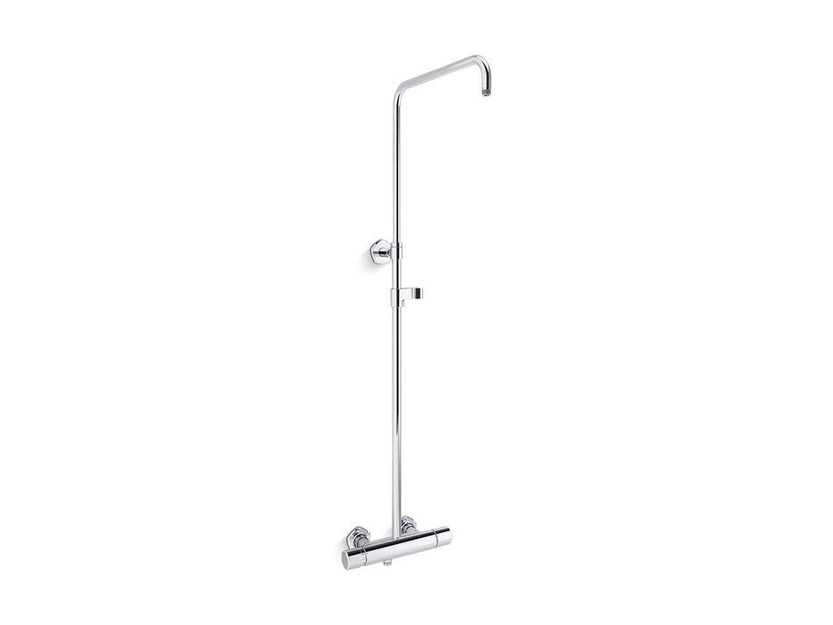 KOHLER K-27031-9 Occasion Two-way exposed thermostatic valve and shower column kt