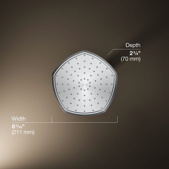 KOHLER K-27051-G Occasion 8" single-function rainhead, 1.75 gpm