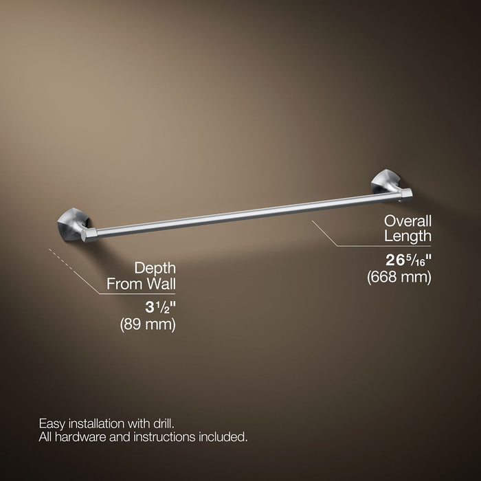 KOHLER K-27061 Occasion 24" towel bar