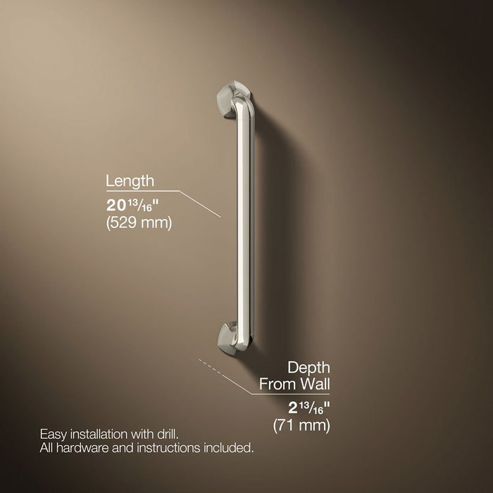 3/4 view of product with dimensions