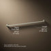 3/4 view of product with dimensions