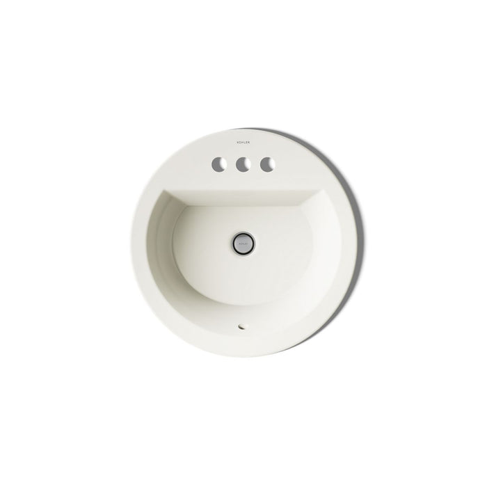 KOHLER K-2714-4 Bryant 19" round drop-in bathroom sink