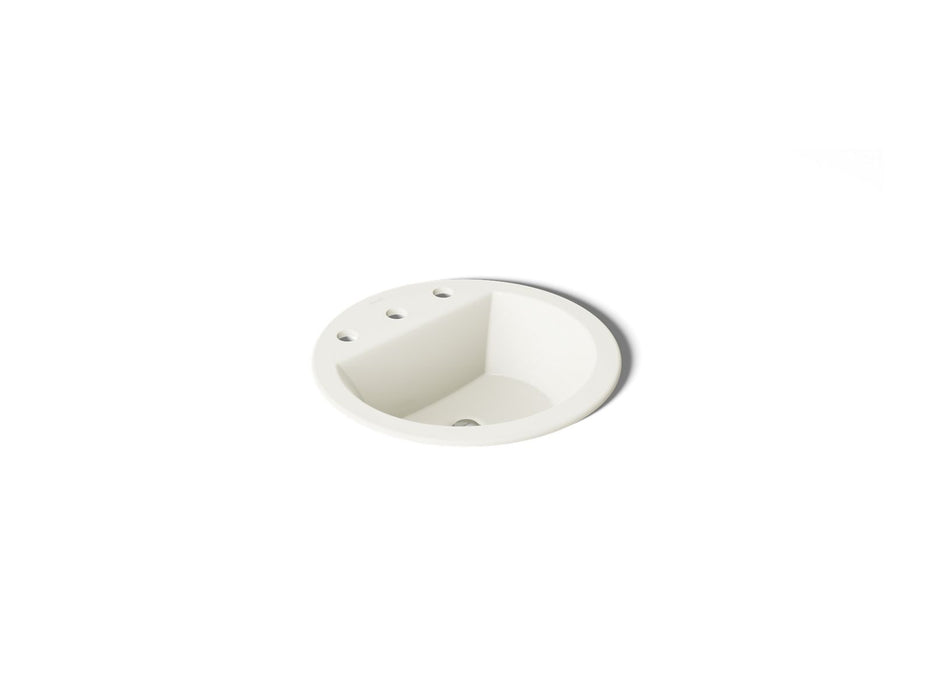 KOHLER K-2714-8 Bryant 19" round drop-in bathroom sink