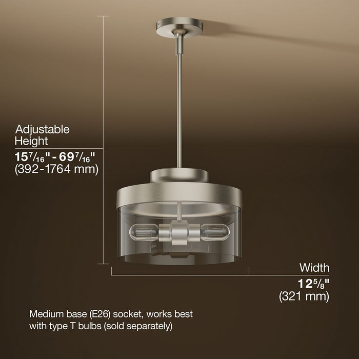 3/4 view of product with dimensions